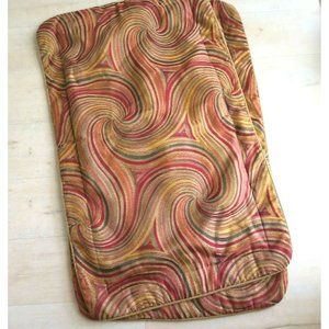 Pair of Thomasville King Pillow Shams Swirl Tapestry Mid Century Modern Vintage